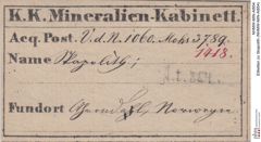 Etiketten zu Skapolith (NHMW-MIN-At854)